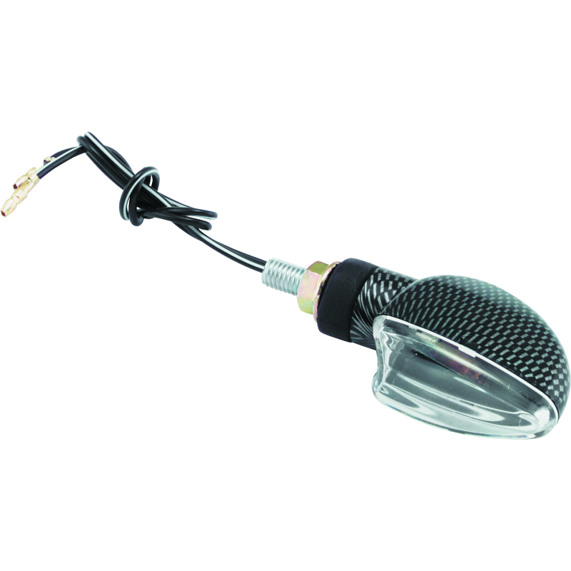 BikeMaster 266008 - BKM266008 - BikeMaster Ministalk Marker Light V-Shape Carbon/Clear - Shipped in Europe - Tuningsupply.com