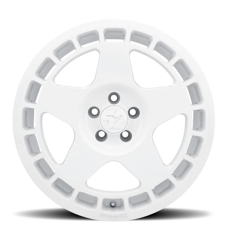 fifteen52 TURRW-88551+45 - FFTTURRW-88551+45 - fifteen52 Turbomac 18x8.5 5x112 45mm ET 66.56mm Center Bore Rally White Wheel - Shipped in Europe - Tuningsupply.com