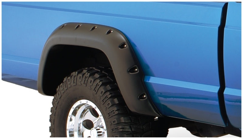Bushwacker - BUS10912-07 - Bushwacker 84-01 Jeep Cherokee Cutout Style Flares 4pc Fits 2-Door Sport Utility Only - Black - Shipped in Europe - Tuningsupply.com
