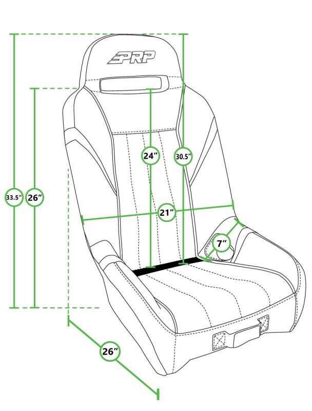 PRP Seats A5701-PORXP-C86-203 - PRPA5701-PORXP-C86-203 - PRP GT/S.E. Suspension Seats Kit for Can-Am Maverick X3 (Pair) - Black & Gray - Shipped in Europe - Tuningsupply.com