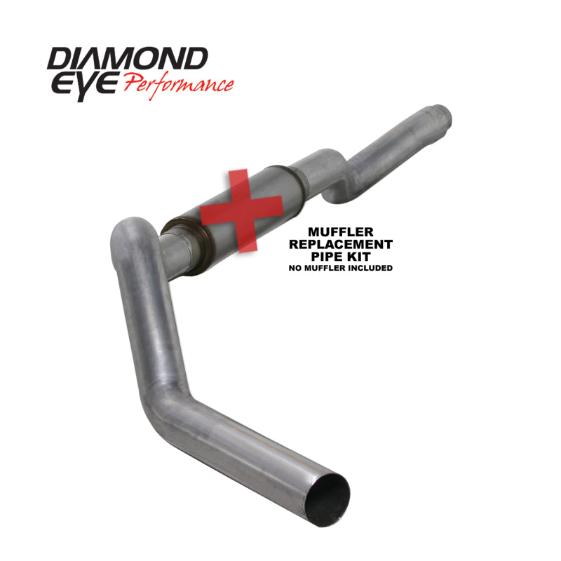 Diamond Eye Performance - DEPK5126A-RP - Diamond Eye KIT 5in Catback MFLR RPLCMENT PIPE Single AL: 2006-2007.5 CHEVY 6.6L 2500/3500 - Shipped in Europe - Tuningsupply.com