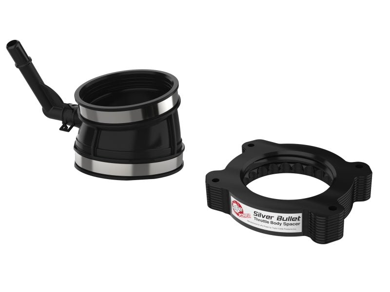 aFe 46-34017B - AFE46-34017B - aFe 2020 Vette C8 Silver Bullet Aluminum Throttle Body Spacer / Works With Factory Intake Only - Blk - Shipped in Europe - Tuningsupply.com