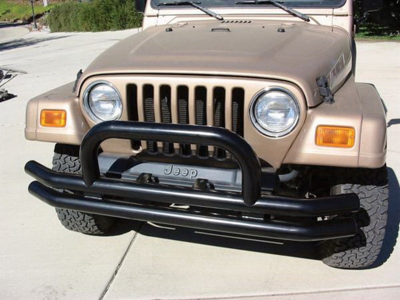 Rampage 8620 - RAM8620 - Rampage 1976-1983 Jeep CJ5 Double Tube Bumper Front - Black - Shipped in Europe - Tuningsupply.com
