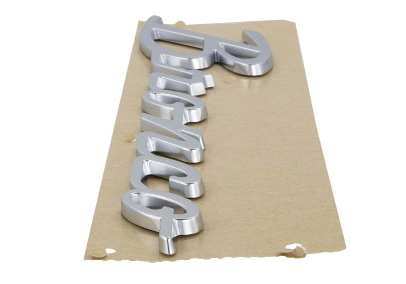 Ford Racing M-1447-BSS - FRPM-1447-BSS - Ford Racing 21-23 Bronco Script Fender Badge - Silver - Shipped in Europe - Tuningsupply.com