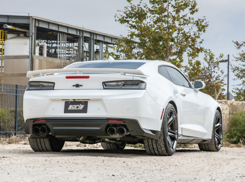 Borla 140726CFBA - BOR140726CFBA - Borla 17-18 Chevrolet Camaro ZL1 6.2L V8 S Type Catback Exhaust w/ Dual Mode Valves CF Black Anod - Shipped in Europe - Tuningsupply.com