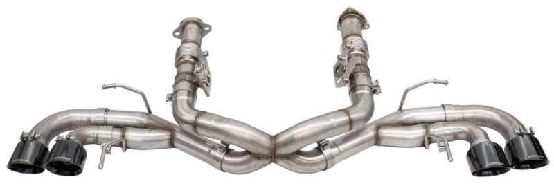 CORSA Performance 21102BLK - COR21102BLK - Corsa 20-25 Corvette C8 3in Xtreme Cat-Back Exhaust 4.5in Blk Quad Tips - Integrates stock AFM Valve - Shipped in Europe - Tuningsupply.com