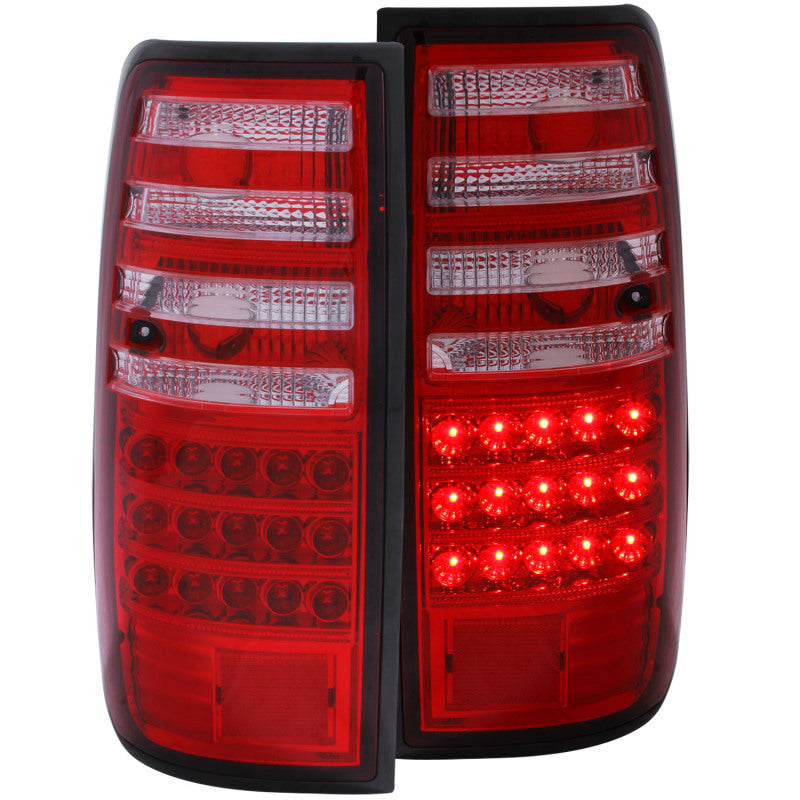 ANZO 311095 - ANZ311095 - ANZO 1991-1997 Toyota Land Cruiser Fj LED Taillights Red/Clear - Shipped in Europe - Tuningsupply.com