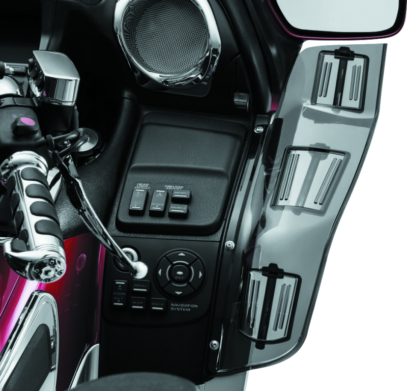 Kuryakyn 8939 - KUR8939 - Kuryakyn Dragon Wings 01-17 Honda GL1800 Models Smoke - Shipped in Europe - Tuningsupply.com