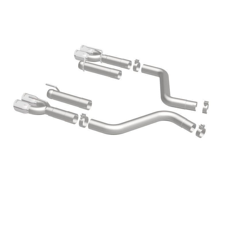 Magnaflow 19206 - MAG19206 - MagnaFlow Axle-Back, SS, 3in, Quad Split Rear 3.5 Tips 2015 Dodge Challenger incl SRT Hellcat - Shipped in Europe - Tuningsupply.com
