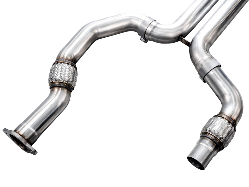 AWE Tuning 3025-42436 - AWE3025-42436 - AWE Tuning 2021+ Cadillac CT4-V Blackwing SwitchPath Exhaust - Chrome Silver Tips - Shipped in Europe - Tuningsupply.com