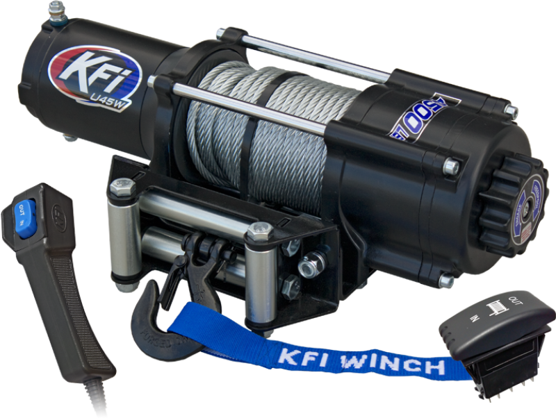 KFI - KFIU45W-R2 - KFI UTV Series Winch 4500 lbs. Wide - Shipped in Europe - Tuningsupply.com