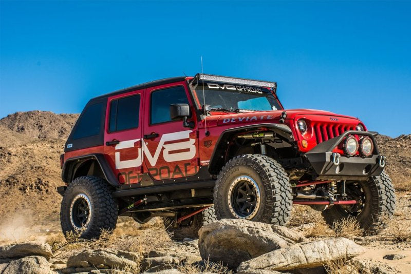 DV8 Offroad - DVEFENDB-02 - DV8 Offroad 07-18 Jeep Wrangler JK Front & Rear Flat Tube Fenders - Shipped in Europe - Tuningsupply.com