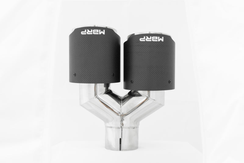 MBRP PT5178CF - MBRPT5178CF - MBRP Universal Carbon Fiber Dual Tip 4in OD/2.5in Inlet - Shipped in Europe - Tuningsupply.com