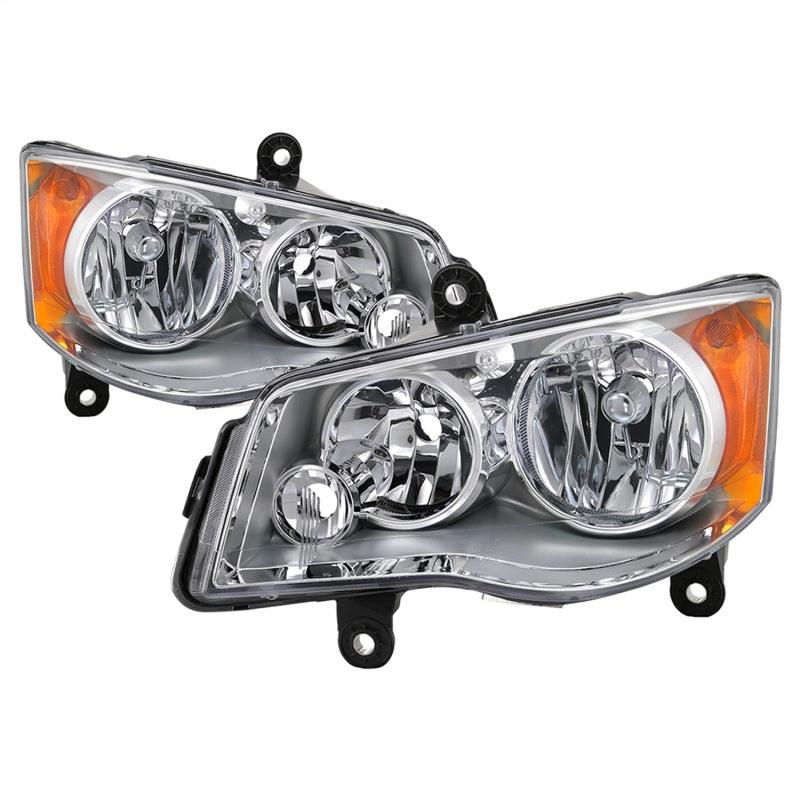 SPYDER 9042508 - SPY9042508 - xTune 11-17 Dodge Grand Caravan OEM Style Headlights - Chrome (HD-JH-CHRTC08-AM-C) - Shipped in Europe - Tuningsupply.com