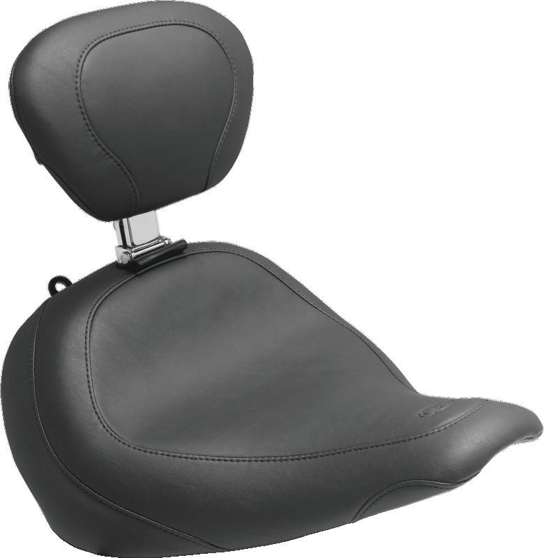 Mustang Motorcycle 76753 - MMP76753 - Mustang 11-13 Harley Blackline, 12-17 Slim,Slim S Wide Touring Passenger Seat - Black - Shipped in Europe - Tuningsupply.com