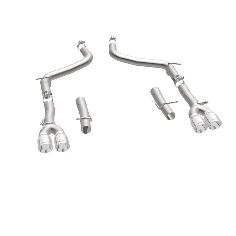 Magnaflow 19218 - MAG19218 - MagnaFlow Axle-Back, SS, 2.5in, Quad Split Rear 3.5in Tip 2015 Dodge Challenger 3.6L V6 - Shipped in Europe - Tuningsupply.com