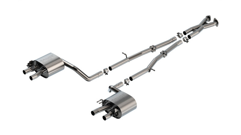 Borla 140936 - BOR140936 - Borla 22-23 Kia Stinger 3.3L V6 Turbo 2.25in Pipe Dia Dual Split Rear Exit S-Type Cat-Back Exhaust - Shipped in Europe - Tuningsupply.com
