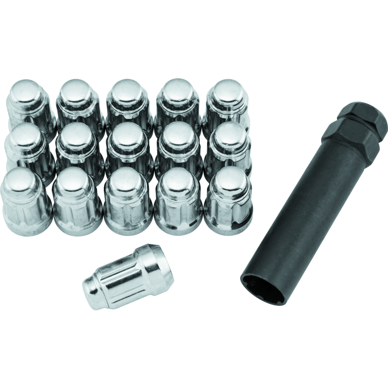 QuadBoss 608816 - QBS608816 - QuadBoss Spline Lug Nuts 12x1.25 - Silver - Shipped in Europe - Tuningsupply.com