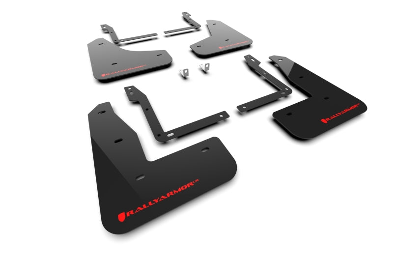 Rally Armor MF133-UR-BLK-RD - RALMF133-UR-BLK-RD - Rally Armor 25-26 Toyota Camry Black UR Mud Flap Red Logo - Shipped in Europe - Tuningsupply.com