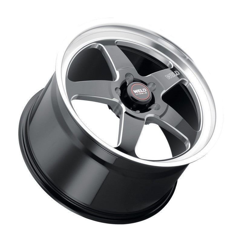 Weld S10408073450 - WELS10408073450 - Weld S104 20x8 Ventura 5x127 ET00 BS4.50 Gloss BLK MIL DIA 78.1 - Shipped in Europe - Tuningsupply.com
