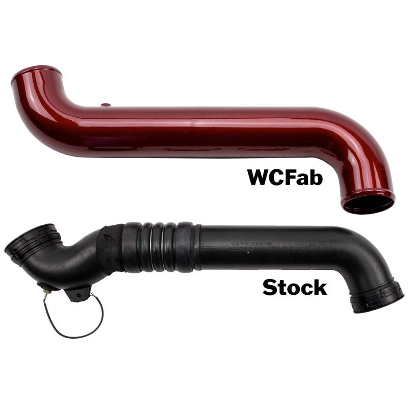 Wehrli WCF100682-GRY - WCFWCF100682-GRY - Wehrli 11-16 Duramax LML Passenger Side 3.5 in. Intercooler Pipe - WCFab Grey - Shipped in Europe - Tuningsupply.com