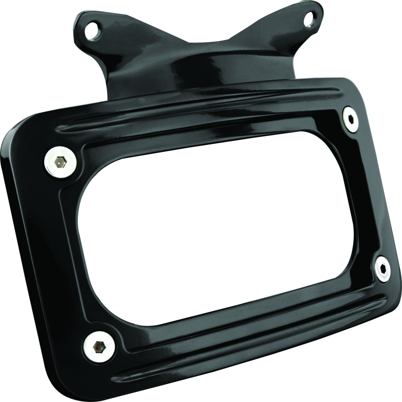 Kuryakyn 3147 - KUR3147 - Kuryakyn Curved License Plate Mount Black - Shipped in Europe - Tuningsupply.com