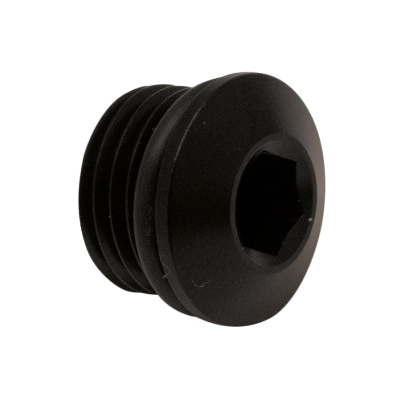 DeatschWerks - DWK6-02-0717-B - DeatschWerks 6AN ORB Male Plug Low Profile Internal Allen/Hex (Incl O-Ring) - Anodized Matte Black - Shipped in Europe - Tuningsupply.com