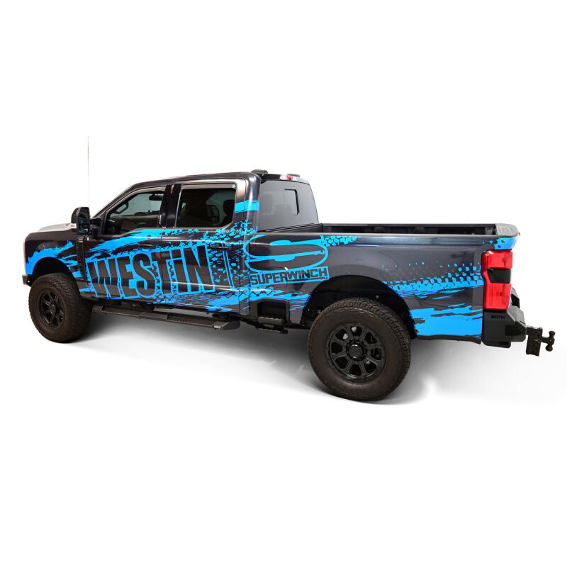 Westin 24-63945 - WES24-63945 - Westin 15-25 Ford F-150 SuperCrew / 17-25 F-250/350 CC AT6 Running Boards - Black - Shipped in Europe - Tuningsupply.com