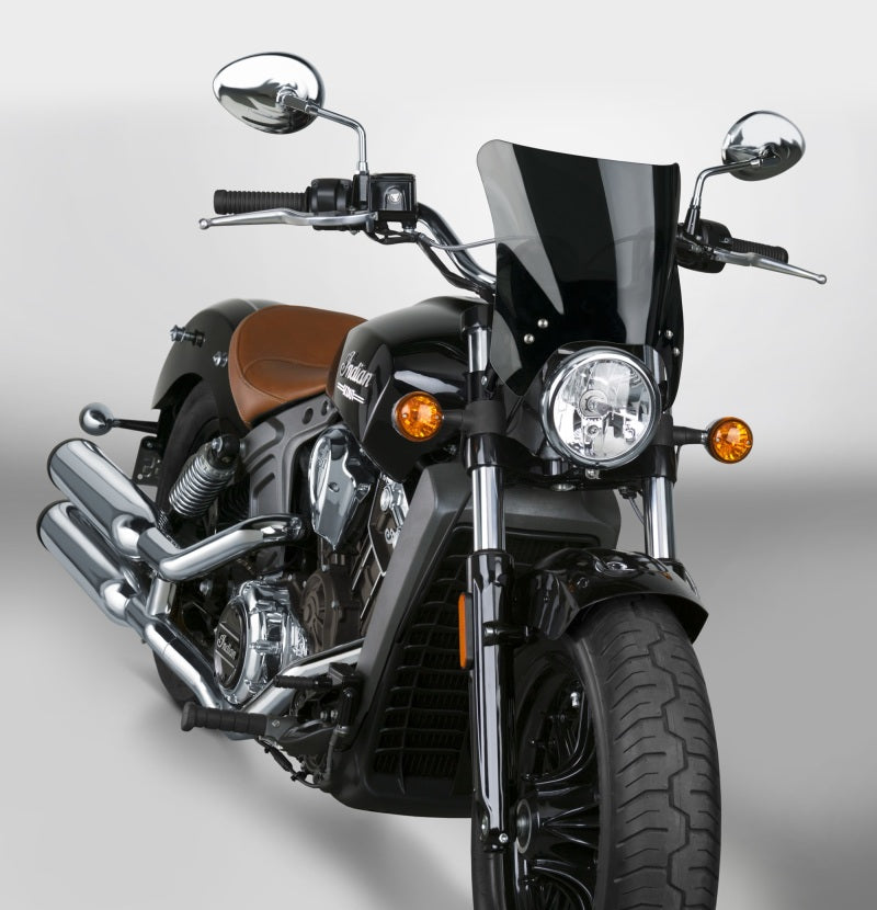 National Cycle N2831-002 - NATN2831-002 - National Cycle Fits up to 48 mm. O.D. Mohawk Black Hardware/Straight Bracket/Windshield - Dark Tint - Shipped in Europe - Tuningsupply.com