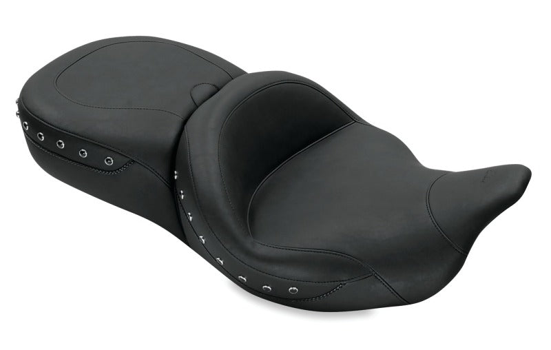 Mustang Motorcycle 79547 - MMP79547 - Mustang 08-21 Harley Electra Glide,Rd Glide,Rd King,Str Glide Super Tour 1PC Seat Blk Pearls - Black - Shipped in Europe - Tuningsupply.com