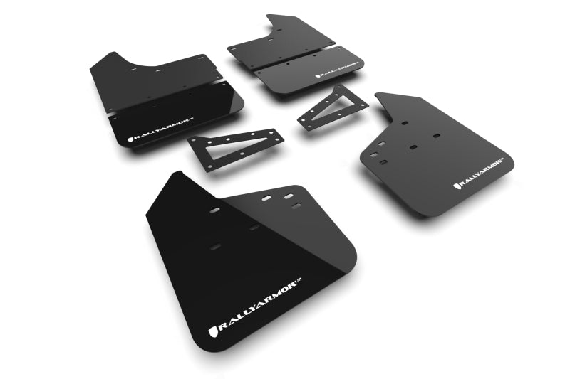 Rally Armor MF141-BLK-WH - RALMF141-BLK-WH - Rally Armor 23-25 Chevy Colorado ZR2 Black Mud Flap - White Logo - Shipped in Europe - Tuningsupply.com