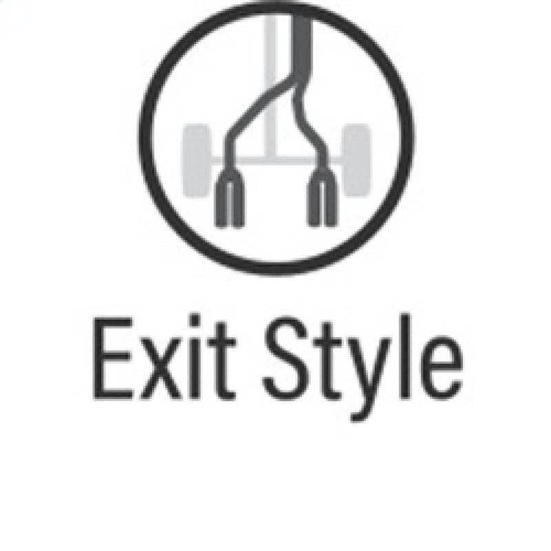 Magnaflow 19218 - MAG19218 - MagnaFlow Axle-Back, SS, 2.5in, Quad Split Rear 3.5in Tip 2015 Dodge Challenger 3.6L V6 - Shipped in Europe - Tuningsupply.com