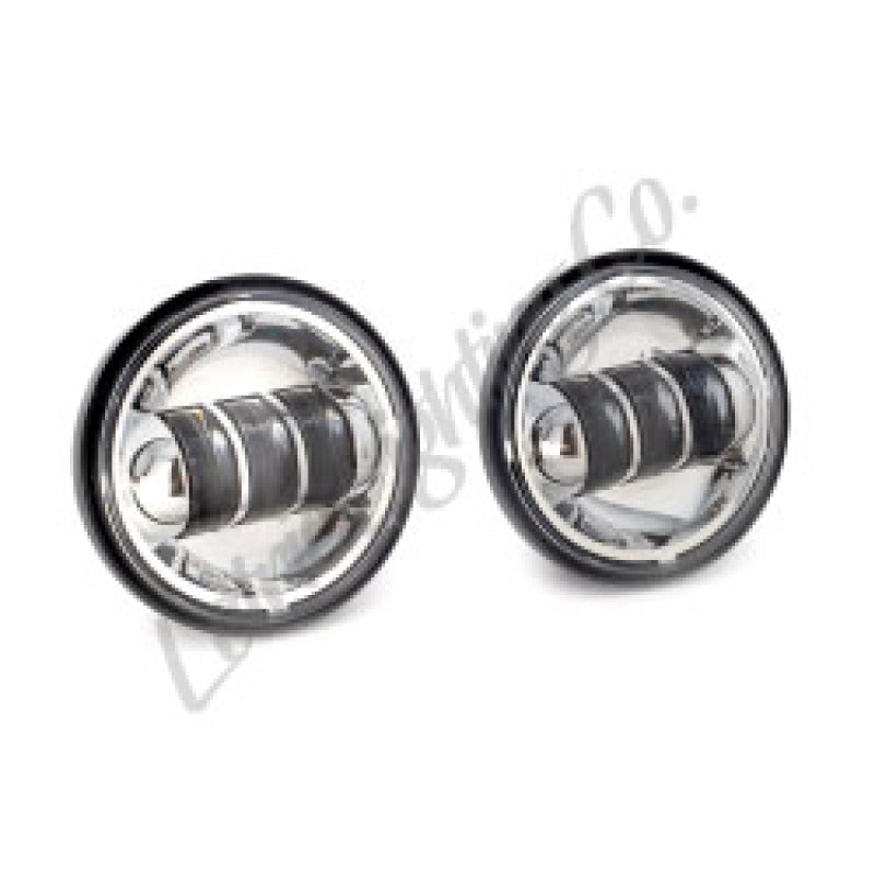 Letric Lighting LLC-LPL-C - LETLLC-LPL-C - Letric Lighting 1997+ Universal 4 1/2In Black LED Auxiliary Passing Light - Chrome - Shipped in Europe - Tuningsupply.com