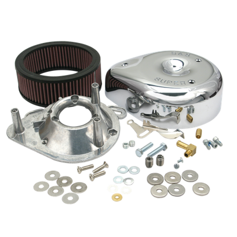 S&S Cycle 17-0399 - SSC17-0399 - S&S Cycle 84-92 BT/86-90 Sportster Models Teardrop Chrome Air Cleaner Cover for S&S Super E/G Carb - Shipped in Europe - Tuningsupply.com