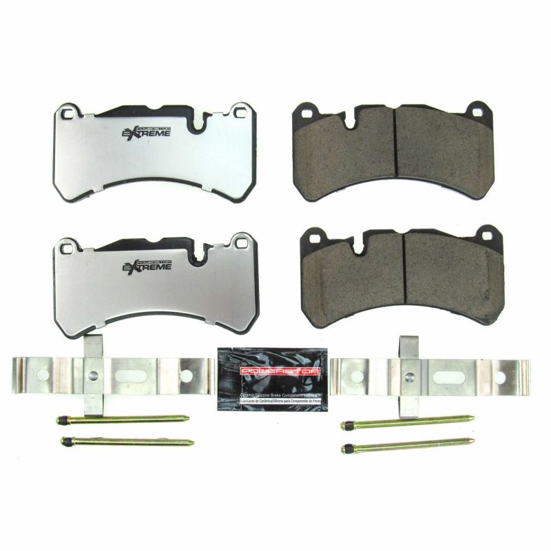 PowerStop Z26-1116 - PSBZ26-1116 - Power Stop 17-18 Alfa Romeo Giulia Front Z26 Extreme Street Brake Pads w/Hardware - Shipped in Europe - Tuningsupply.com