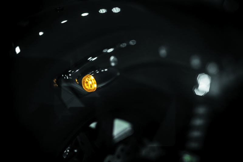 Kuryakyn 2504 - KUR2504 - Kuryakyn Super Bright LED Mini Bullet Lights Amber Gloss Black - Shipped in Europe - Tuningsupply.com