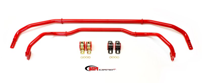 BMR Suspension SB039R - BMRSB039R - BMR 13-15 5th Gen Camaro Front & Rear Sway Bar Kit w/ Bushings - Red - Shipped in Europe - Tuningsupply.com