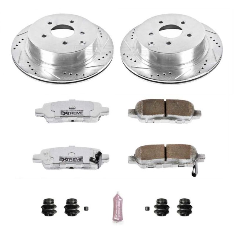 PowerStop K2427-26 - PSBK2427-26 - Power Stop 03-12 Infiniti FX35 Rear Z26 Street Warrior Brake Kit - Shipped in Europe - Tuningsupply.com