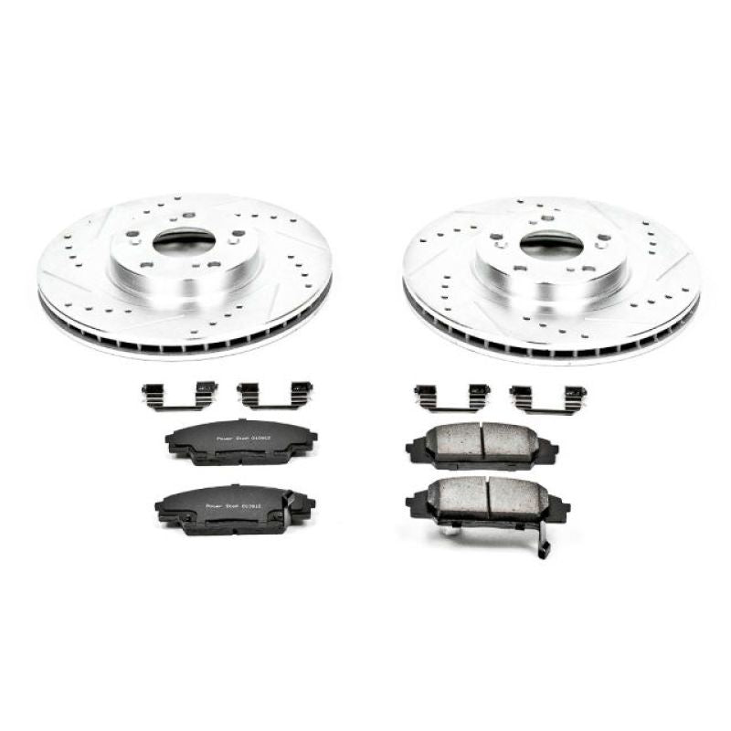 PowerStop K2439 - PSBK2439 - Power Stop 02-06 Acura RSX Front Z23 Evolution Sport Brake Kit - Shipped in Europe - Tuningsupply.com