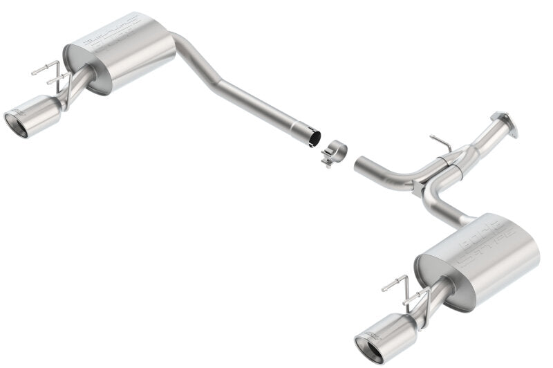 Borla 11853 - BOR11853 - Borla 13-15 Honda Accord Coupe 3.5L FWD SS Rear Section Single Split Rear Exit Touring Exhaust - Shipped in Europe - Tuningsupply.com