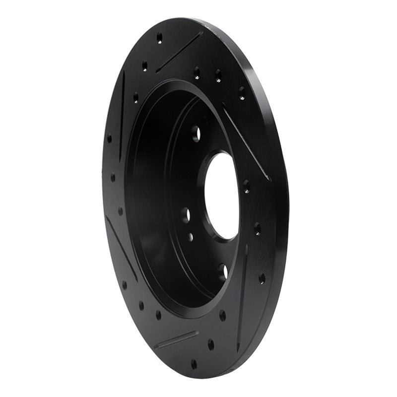R1 Concepts 633-59024R - RNC633-59024R - R1 97-15 Acura CSX Rear Right Drilled & Slotted Black Brake Rotor - Shipped in Europe - Tuningsupply.com