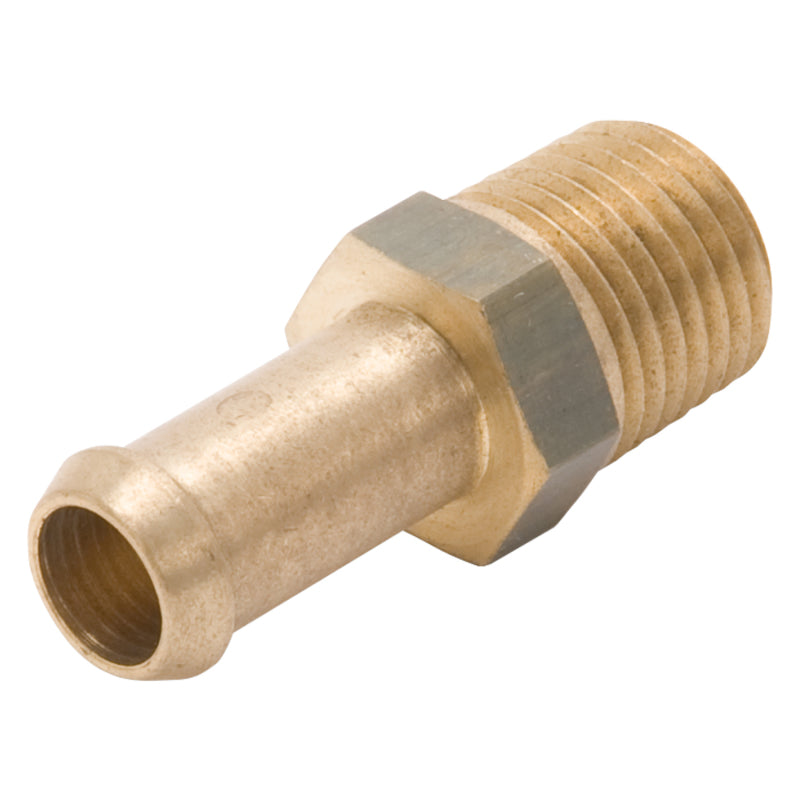Edelbrock 8080 - EDE8080 - Edelbrock Fitting 1/4-18 NPT X 3/8In Single Barb Brass - Shipped in Europe - Tuningsupply.com