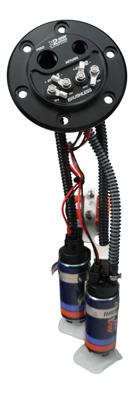DeatschWerks 9-421-7043 - DWK9-421-7043 - DeatschWerks X2 Pump Hanger w/ Dual DW420 for 92-00 Honda Civic - Shipped in Europe - Tuningsupply.com