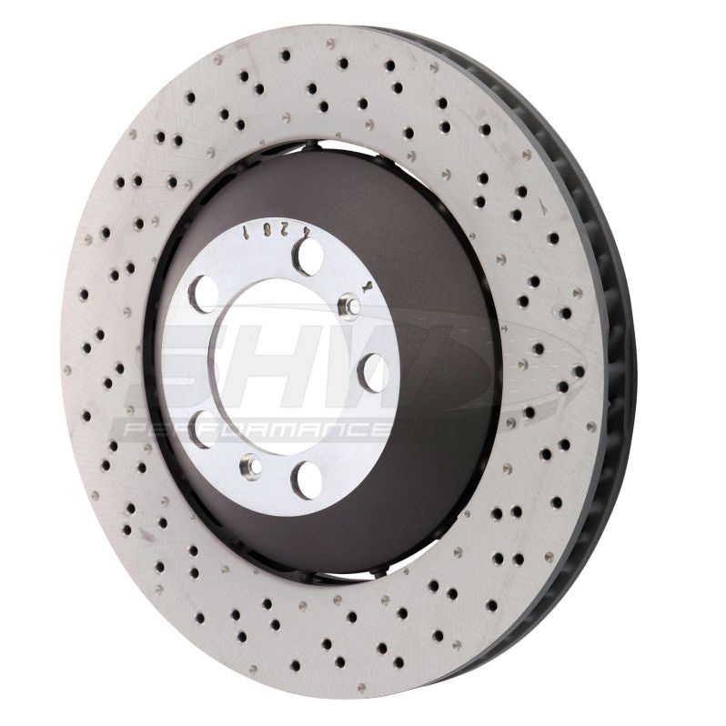 SHW Performance PFR41487 - SHWPFR41487 - SHW 14-19 Porsche 911 GT3 4.0L w/o Ceramic Brake Right Front Drill-Dimp LW Brake Rotor (99135140681) - Shipped in Europe - Tuningsupply.com