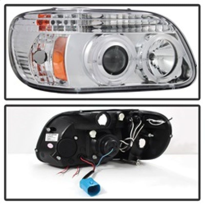SPYDER 5010148 - SPY5010148 - Spyder Ford Explorer 95-01 1PC Projector Headlights LED Halo Chrm PRO-YD-FEXP95-HL-1PC-C - Shipped in Europe - Tuningsupply.com
