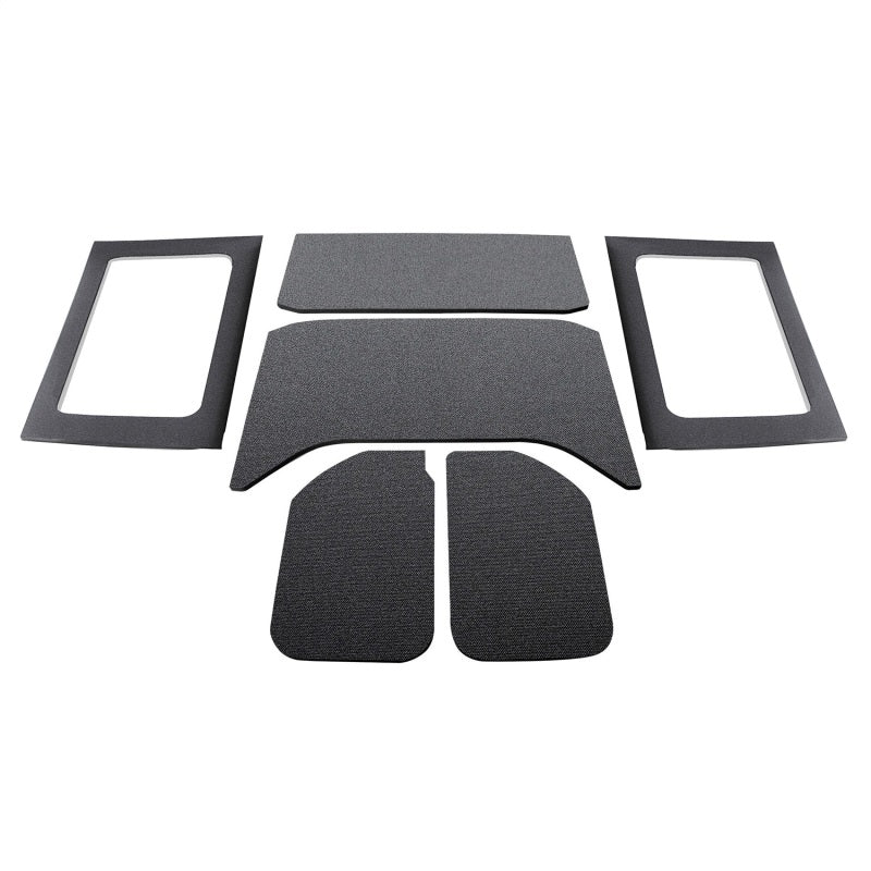 DEI 50290 - DEI50290 - DEI 11-18 Jeep Wrangler JK 4-Door Boom Mat Complete Headliner Kit - 6 Piece - Black - Shipped in Europe - Tuningsupply.com