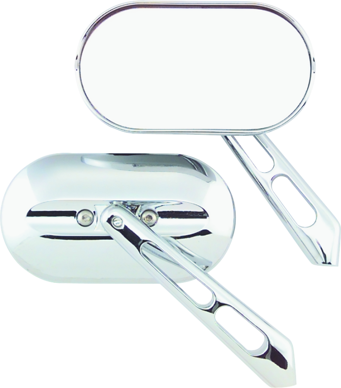 Kuryakyn 1428 - KUR1428 - Kuryakyn Magnum Mirrors Small Flat Glass Chrome - Shipped in Europe - Tuningsupply.com
