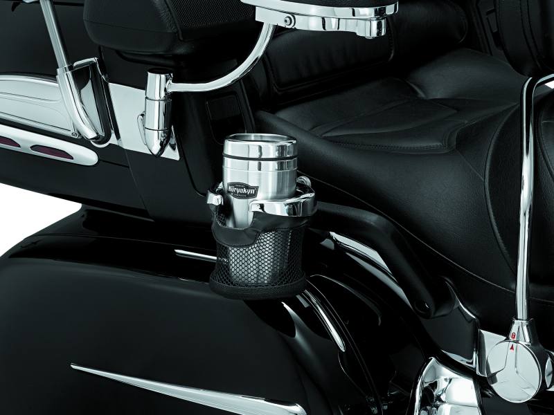 Kuryakyn 1481 - KUR1481 - Kuryakyn Passenger Drink Holder 01-17 GL1800 Chrome - Shipped in Europe - Tuningsupply.com