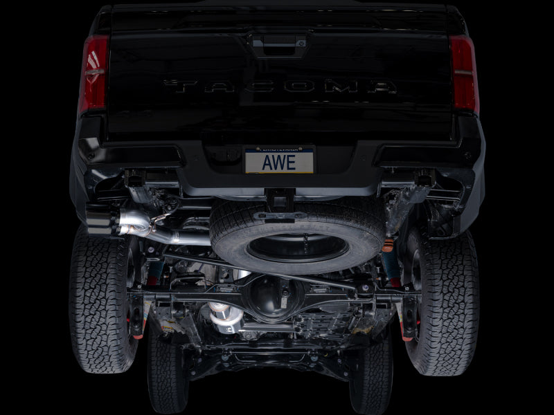 AWE Tuning 3015-33254 - AWE3015-33254 - AWE Exhaust for 4th Gen Toyota Tacoma Dual Diamond Black Tips - Shipped in Europe - Tuningsupply.com