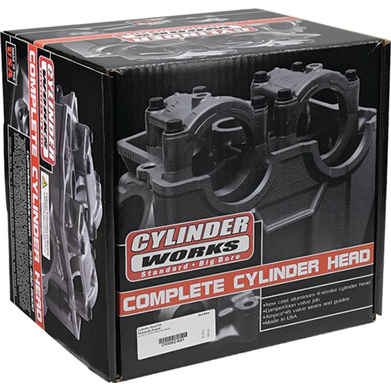 Cylinder Works CH3002-K01 - CYLCH3002-K01 - Cylinder Works 04-05 Kawasaki KX 250 F 250cc Cylinder Head Kit - Shipped in Europe - Tuningsupply.com